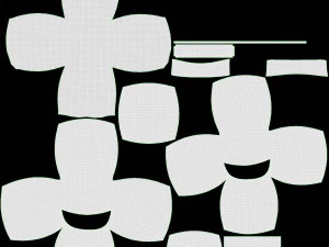 Emoji 079 rindo com olhos em formato de estrela Modelo 3D