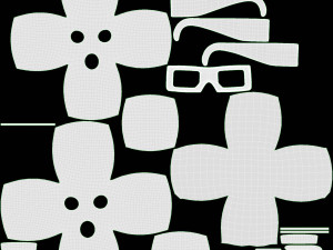 Emoji 080 Speechless With Rectangular Glasses 3D Модель