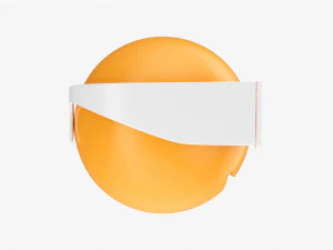 Emoji 081 Smiling With Rectangular Glasses 3D Model