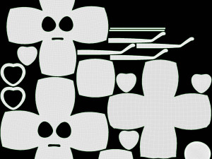 Emoji 083 With Protruding Eyes And Heart Shaped Glasses 3D-Modell