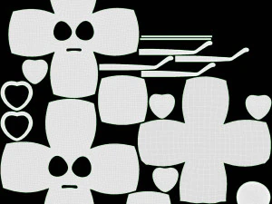 Emoji 083 With Protruding Eyes And Heart Shaped Glasses 3D Model