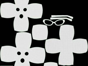 Emoji 084 sem palavras com &oacute;culos ovais Modelo 3D