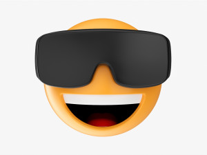 Emoji 087 Laughing With Diving Glasses 3D Model