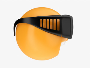 Emoji 087 Laughing With Diving Glasses Model 3D