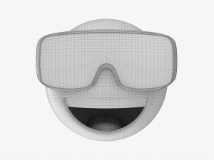 Emoji 087 Laughing With Diving Glasses Model 3D