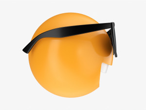 Emoji 089 Laughing With Sunglasses 3D Model