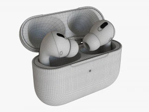 Airpods Pro 2nd Generation 2021 3D Model