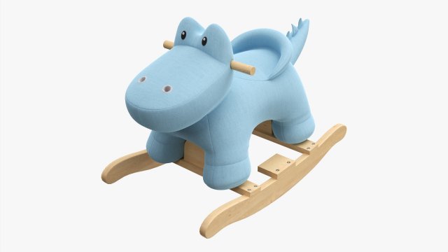 Baby Crocodile Rocking Chair Modelo 3D .c4d .max .obj .3ds .fbx .stl .blend 