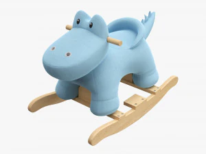 Sedia a dondolo per bambini in coccodrillo Modello 3D