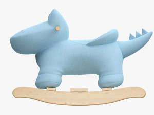 Baby Crocodile Rocking Chair Modelo 3D