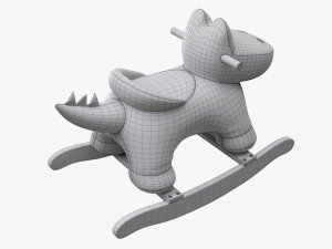 Baby Crocodile Rocking Chair Modelo 3D