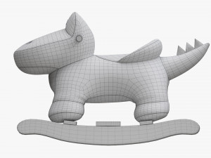 Baby Crocodile Rocking Chair Modelo 3D