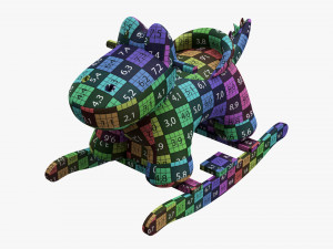 Baby Crocodile Rocking Chair Modelo 3D