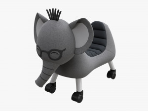 Baby Elephant Ride-On 3D 模型