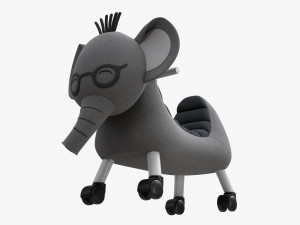 Baby Elephant Ride-On Modèle 3D