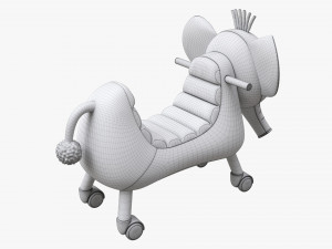 Baby Elephant Ride-On Modèle 3D
