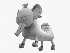 Baby Elephant Ride-On Modèle 3D