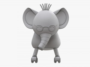 Baby Elephant Ride-On Modèle 3D