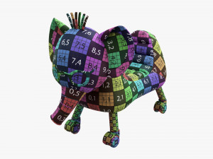 Baby Elephant Ride-On Modèle 3D