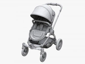 Baby Stroller 01 3D Model