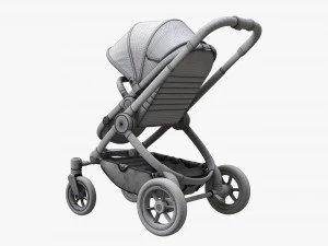 Baby Stroller 01 3D Model