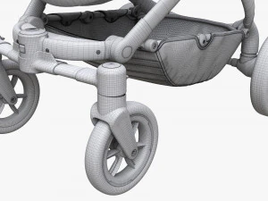 Baby Stroller 01 3D Model