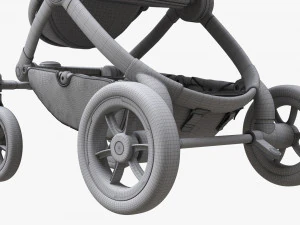 Baby Stroller 01 3D Model