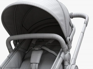 Baby Stroller 01 3D Model