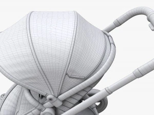Baby Stroller 01 3D Model