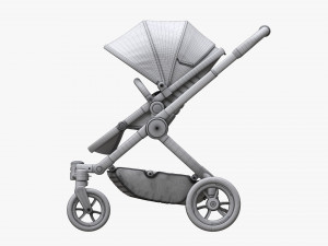 Baby Stroller 01 Model 3D