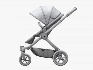 Baby Stroller 01 3D Model