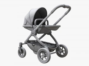 Baby Stroller 02 3D Model