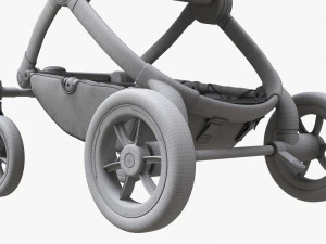 Baby Stroller 02 3D Model