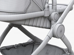 Baby Stroller 02 3D Model