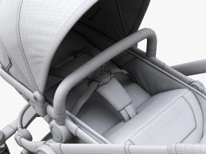 Baby Stroller 02 3D Model