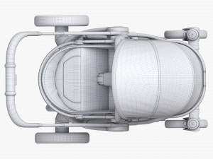 Baby Stroller 02 3D Model