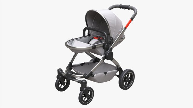Baby Stroller 03 3D in 3DExport
