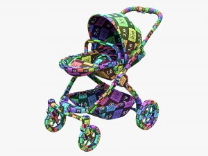 Baby Stroller 03 3D Model