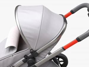 Baby Stroller 04 3D Model