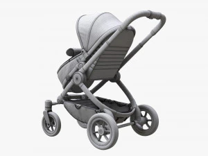 Baby Stroller 04 3D Model