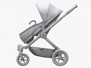 Baby Stroller 04 3D-Modell