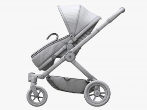Baby Stroller 04 3D Model