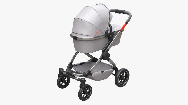 Baby Stroller 05 3D-Modell .c4d .max .obj .3ds .fbx .stl .blend 