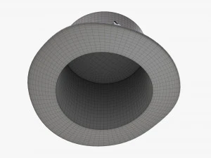 Black Top Hat With Googles 3D Model