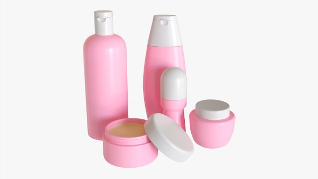 Body And Hair Care Set 3D मॉडल .c4d .max .obj .3ds .fbx .stl .blend 