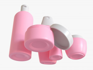 Body And Hair Care Set 3D मॉडल