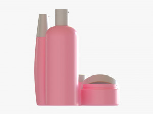 Body And Hair Care Set 3D मॉडल