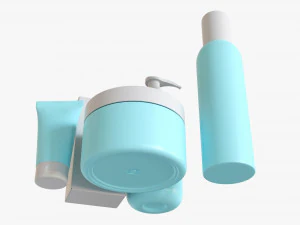 Body Care Set Mockup 3D Model
