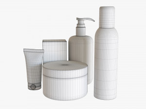 Body Care Set Mockup 3D 模型