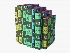 Book Mockup Set 01 3D Model